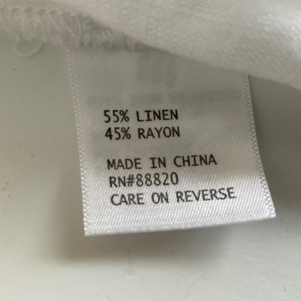 Saint Tropez West Blouse XL White Lace Keyhole Boho Cottagecore Peasant Summer - Picture 4 of 8